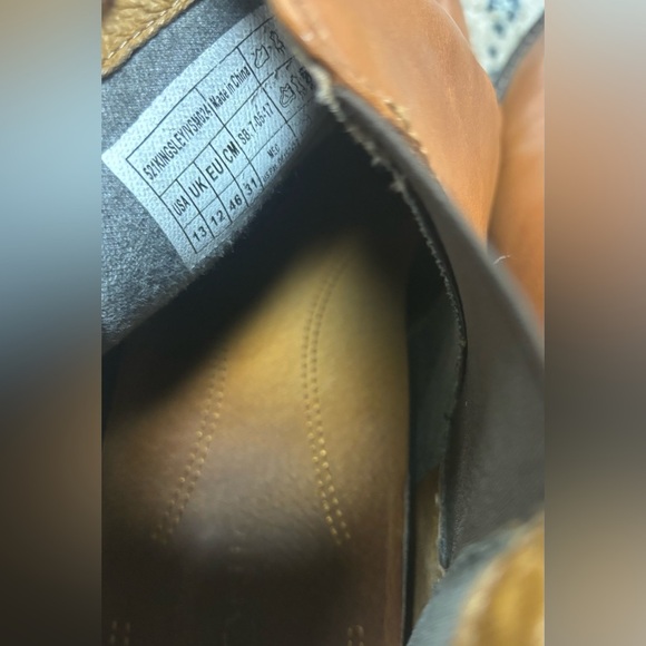 Men's Kingsley Vionic Brown Leather Ankle Boots, size 13 - Picture 5 of 6